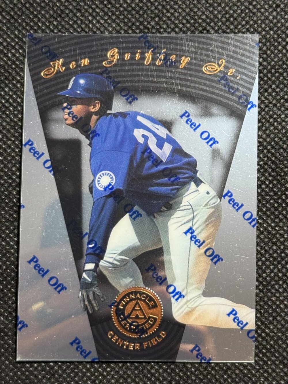 1997 PINNACLE CERTIFIED KEN GRIFFEY JR #53 W/PEEL SEATTLE MARINERS HOF